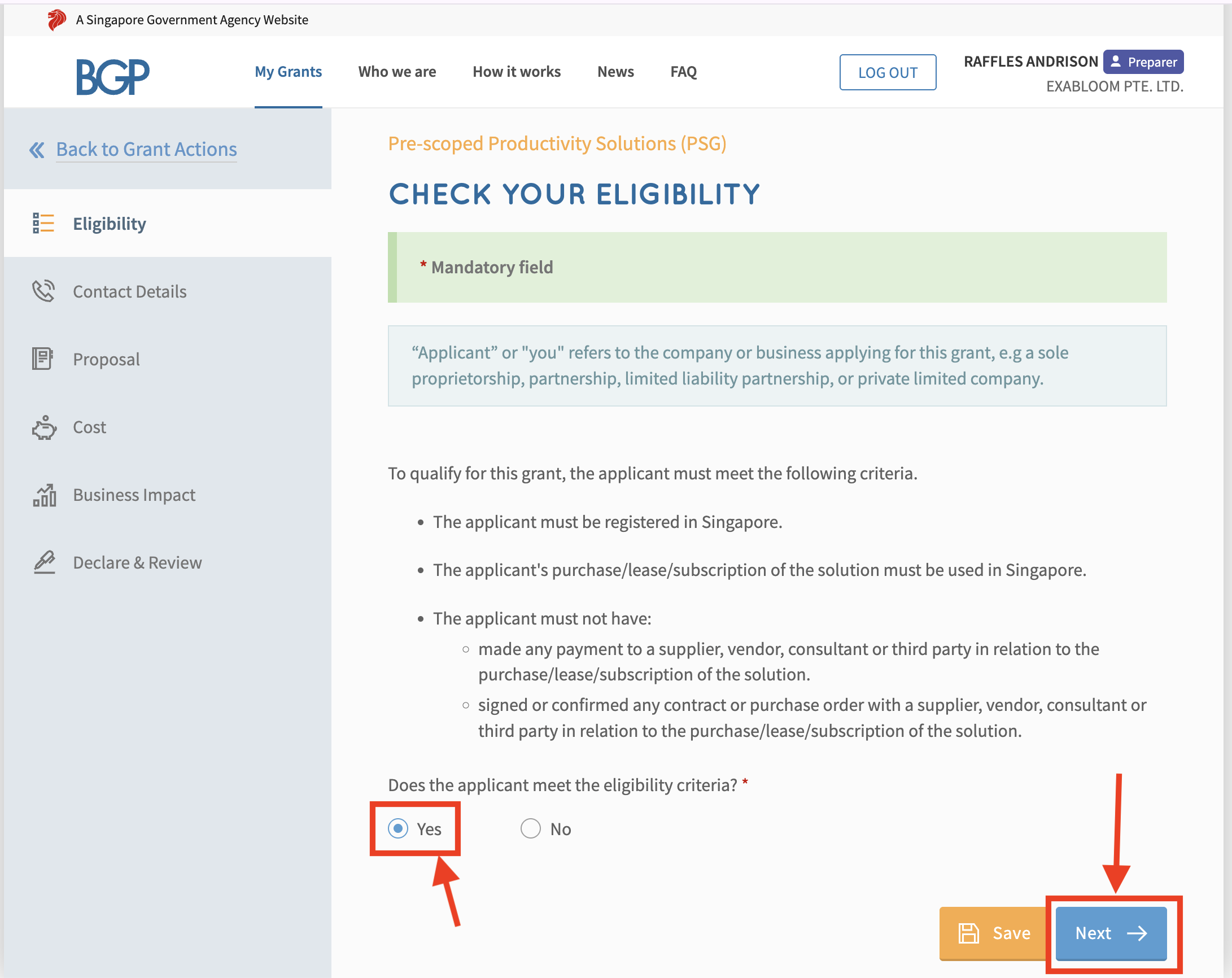 Check your eligibility